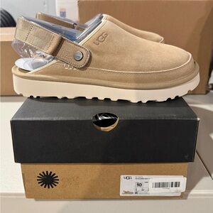 UGG Goldencoast Suede Slip-On Clogs 10 Mens